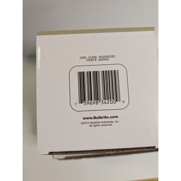 2 qty Nostalgic Bulbrite Lightbulbs Large Amber Filament Edison Incandescent 40W - Picture 5 of 7